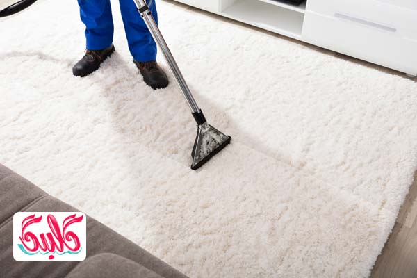 شستن فرش سفید در قالیشویی
